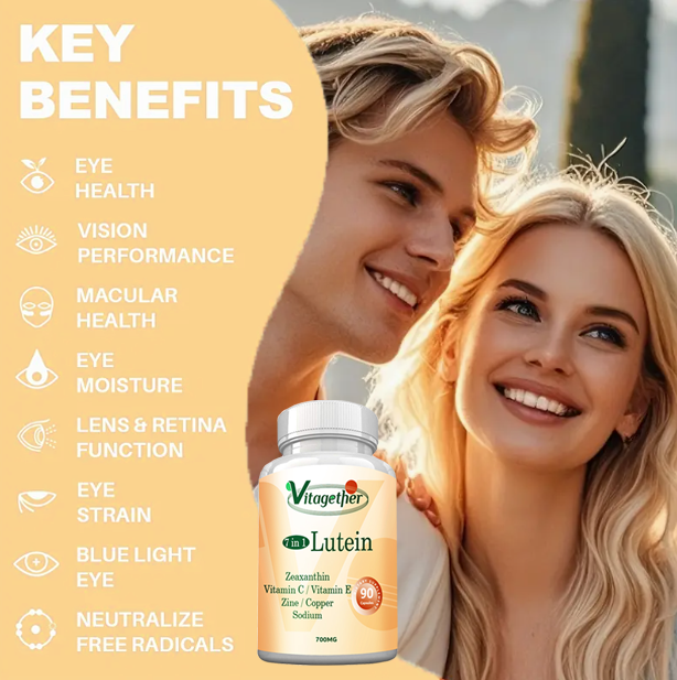 Vitagether Lutein Supplement Capsules - Eye Health Vitamin - Promotes Healthy Vision, Tagetes erecta extract, Natural Carotenoids,Premium Formula Healthcare Dietary Edible,90capsules