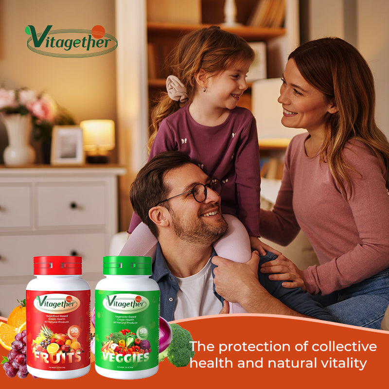 Vitagether/VitalityVoyage  Fruit and Veggie Supplement - 180 Whole Super Fruit and Vegetable Supplements & Vitamin, Natural Energy Levels, with Olive Leaf Soy Free- 90 Count (Pack of 2)