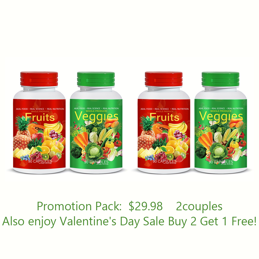 Vitagether Fruits And Vegetables/vitamin Supplement Dietary Nutrient Balance, 90 Fruit Capsules + 90 Capsules Vegetarian - Essential Vitamins For Men And Women