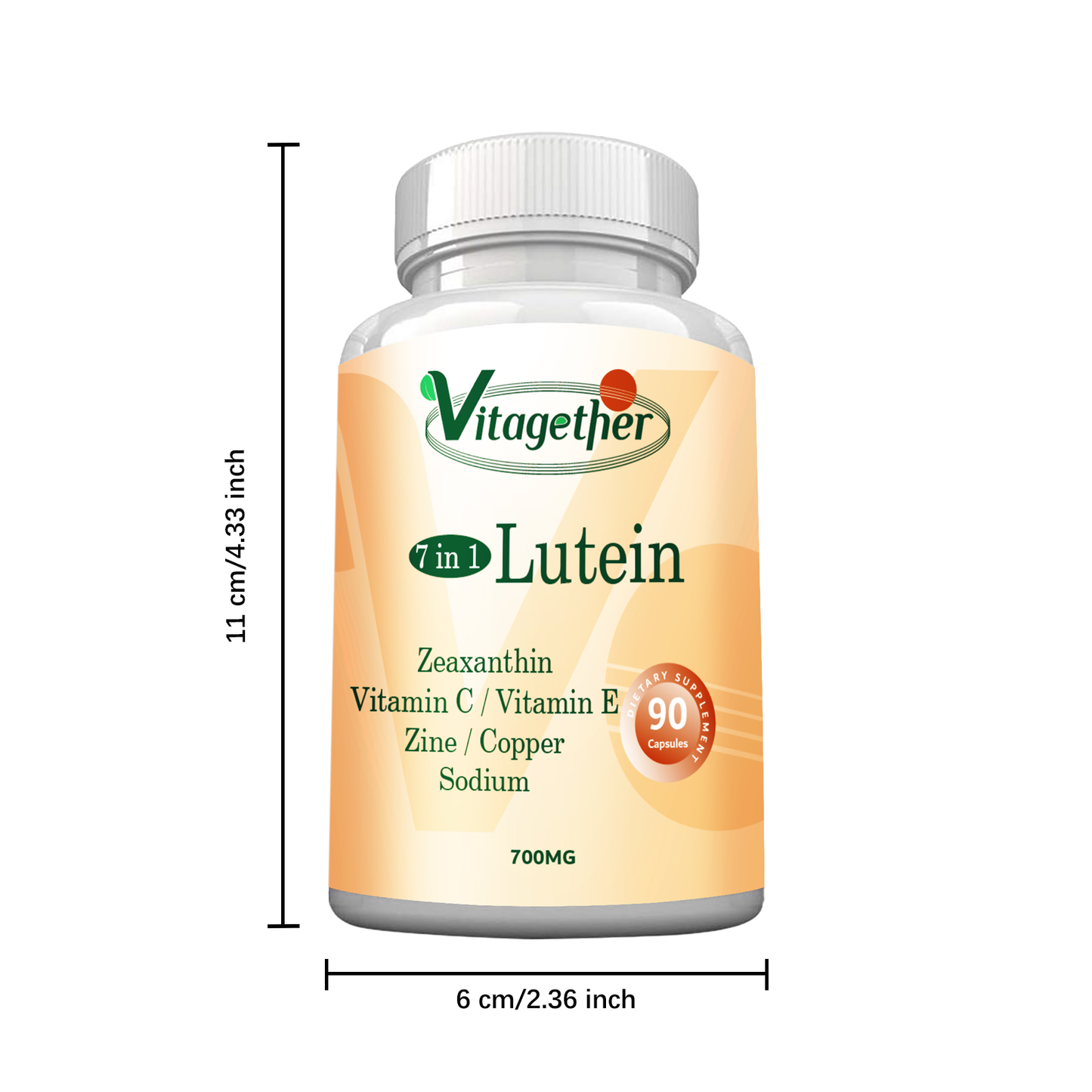 Vitagether Lutein Supplement Capsules - Eye Health Vitamin - Promotes Healthy Vision, Tagetes erecta extract, Natural Carotenoids，Premium Formula Healthcare Dietary Edible,90capsules