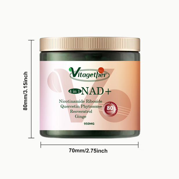 Vitagether NAD+ Supplement, Liposomal Nicotinamide Riboside, Resveratrol Quercetin, NMN Supplement Alternative for Anti-Aging, Energy, Focus, for Women and Men, 80 Capsules